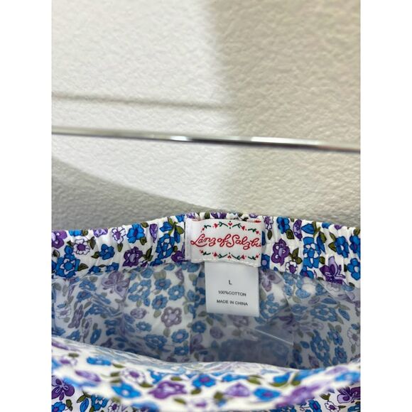Lanz of Salzburg Floral Midi Skirt Large 100% cotton NWOT prairie cottagecore - Picture 3 of 4